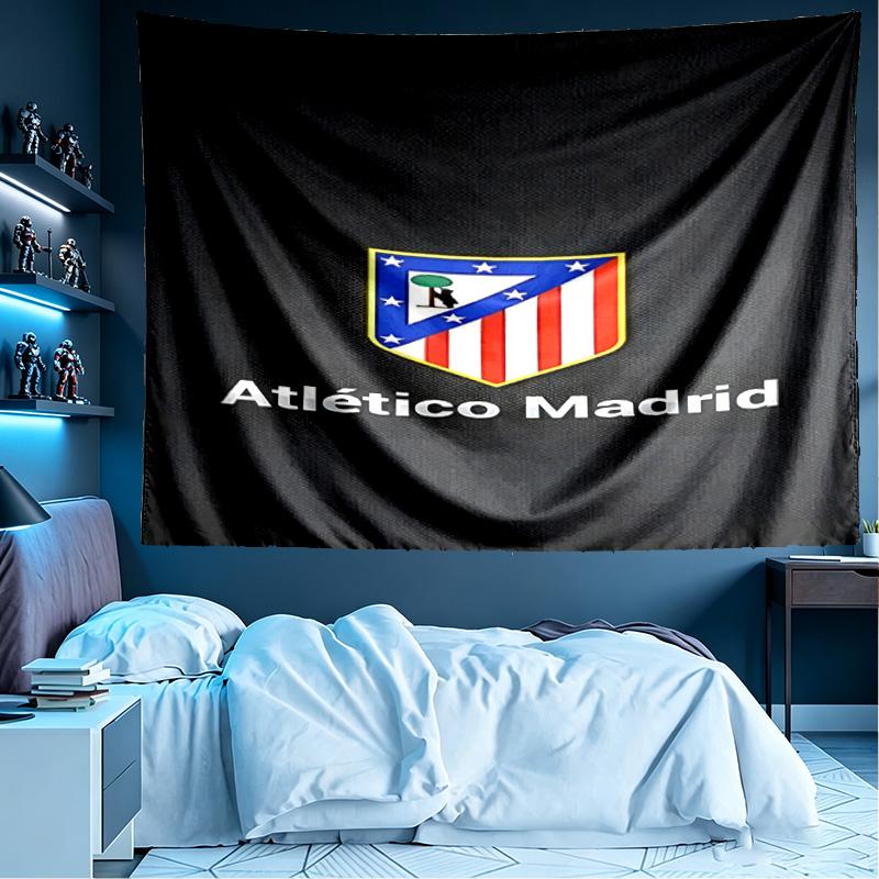 Atletico Madrid Print Tapestry, Lightweight Wall Hanging, for Bedroom, Dorm, Living Room, Home Art Decor - Birthday Christmas Gift for Friends