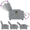 Massage Chair Light Grey Fabric