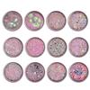 12 Pcs Colors Tips Stickers 3D Glitter Sequins Manicure DIY