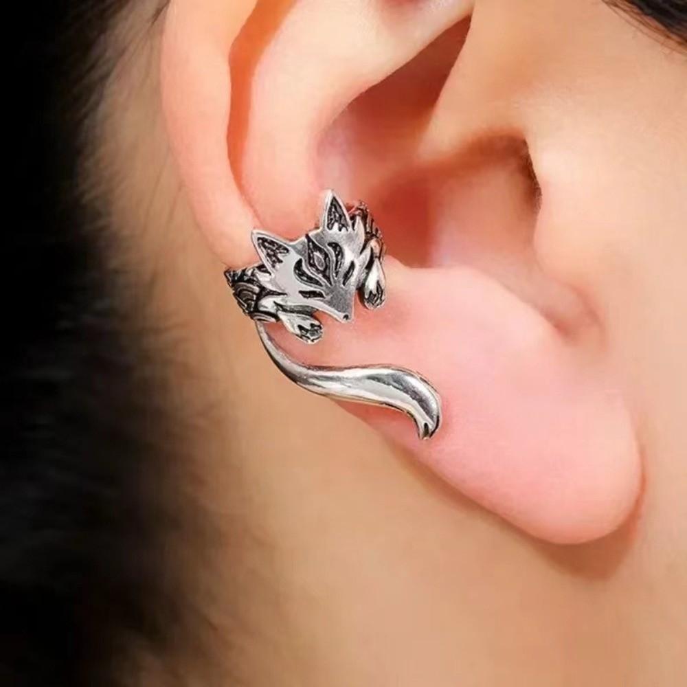 Zinc Zinc Alloy Cat Ear Clip Ear Hook Ear Cuff Jewelry Accessories Animal Earrings  Party