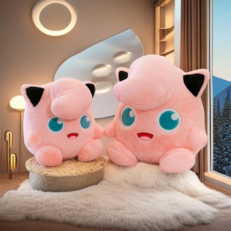 30-45 см Очаровательный Jigglypuff Покемон Мягкая Игрушка-Компаньон Мультяшный Манга Jigglypuff Мягкая Подушка Розовый Декор для Комнаты Девочек Праздничный Сюрприз