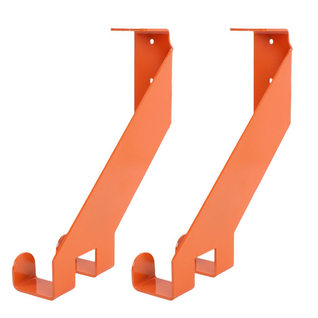 2 шт. Цепная пила Настенное крепление из нержавеющей стали Сверхпрочный держатель для цепной пилы Гаражное хранение для домашней мастерской Оранжевый