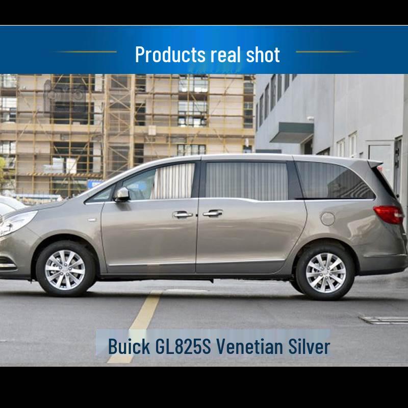 Buick GL8 Mid-term Business Car Curtains with Upper and Lower Guide Rails
