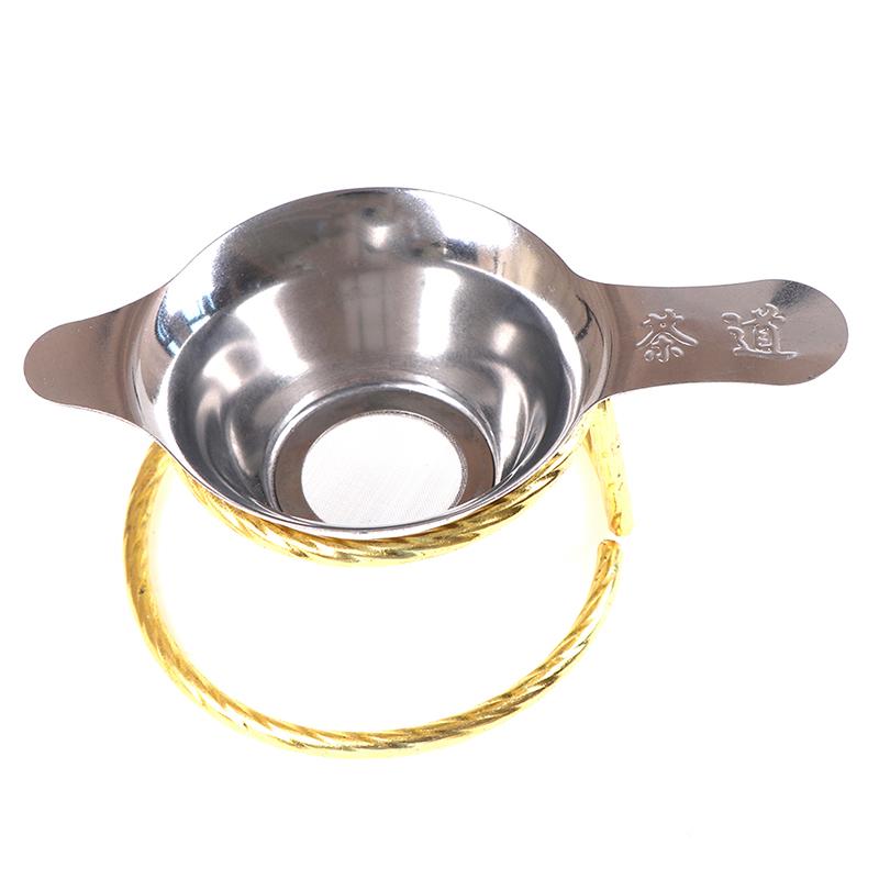Фильтр для чая из нержавеющей стали, мелкая сетка, воронка для чайных листьев, ситечко для чая, аксессуары