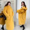 Women's Artificial Fur Coat Women's Autumn And Winter Loose Plush Thickened Hooded  Coat