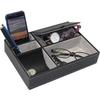 Protective Men's Valet Tray PU Leather Display Storage Tray Durable Desk Organizer Box  Keys