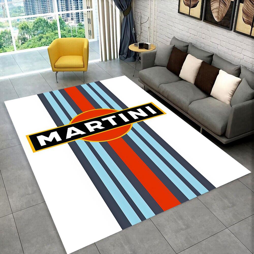 3D Ковер Логотип Гоночного Автомобиля M-Martini Мото Ковер для Дома Гостиной Спальни Дивана Прихожей Декор, Детский Игровой Нескользящий Коврик Подарок