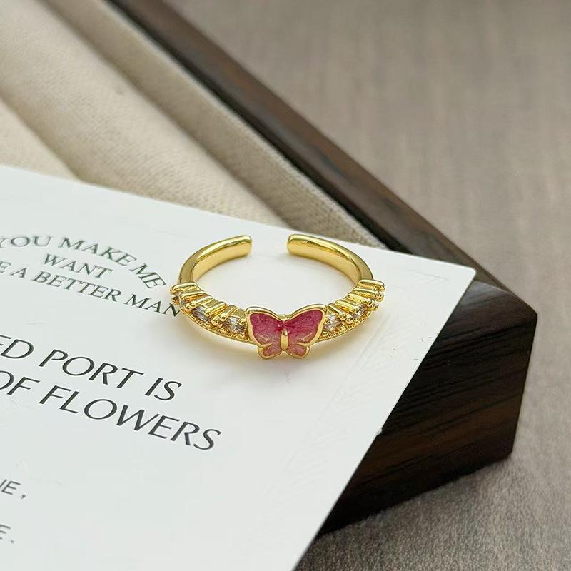 Hundred Flowers Bloom Medieval Vintage Retro Flower Opening Ring Light Luxury Niche High-End Accessories Women