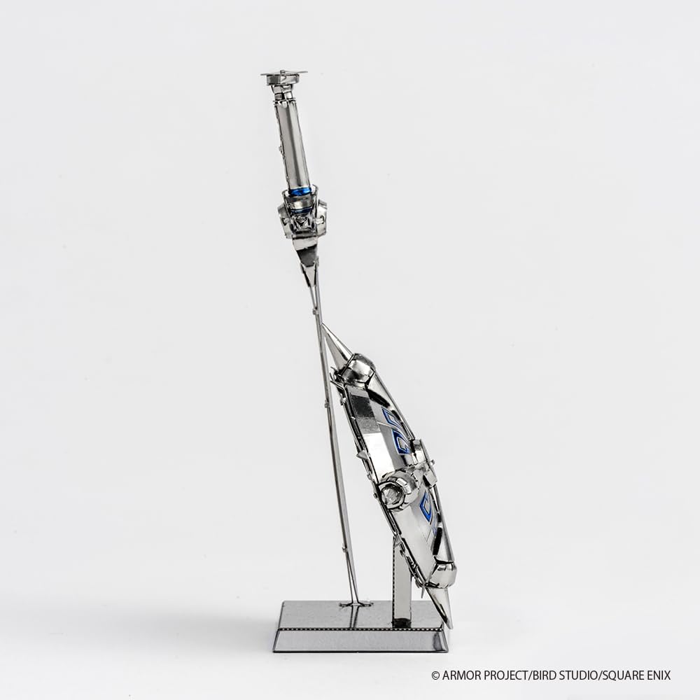 Tenyo Metallic Nano Puzzle Dragon Quest Stray Metal Sword Stray Metal Shield Stainless No Glue Laser 3D Model & EP-5-631, Steel, Required, 0.2m