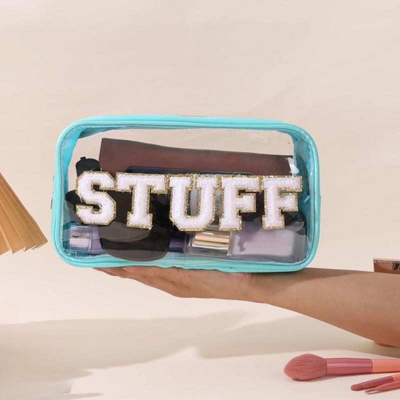 Водонепроницаемая косметичка из ПВХ с вышивкой букв «Любовь», большая вместительная дорожная сумка для хранения туалетных принадлежностей, косметичка, косметичка