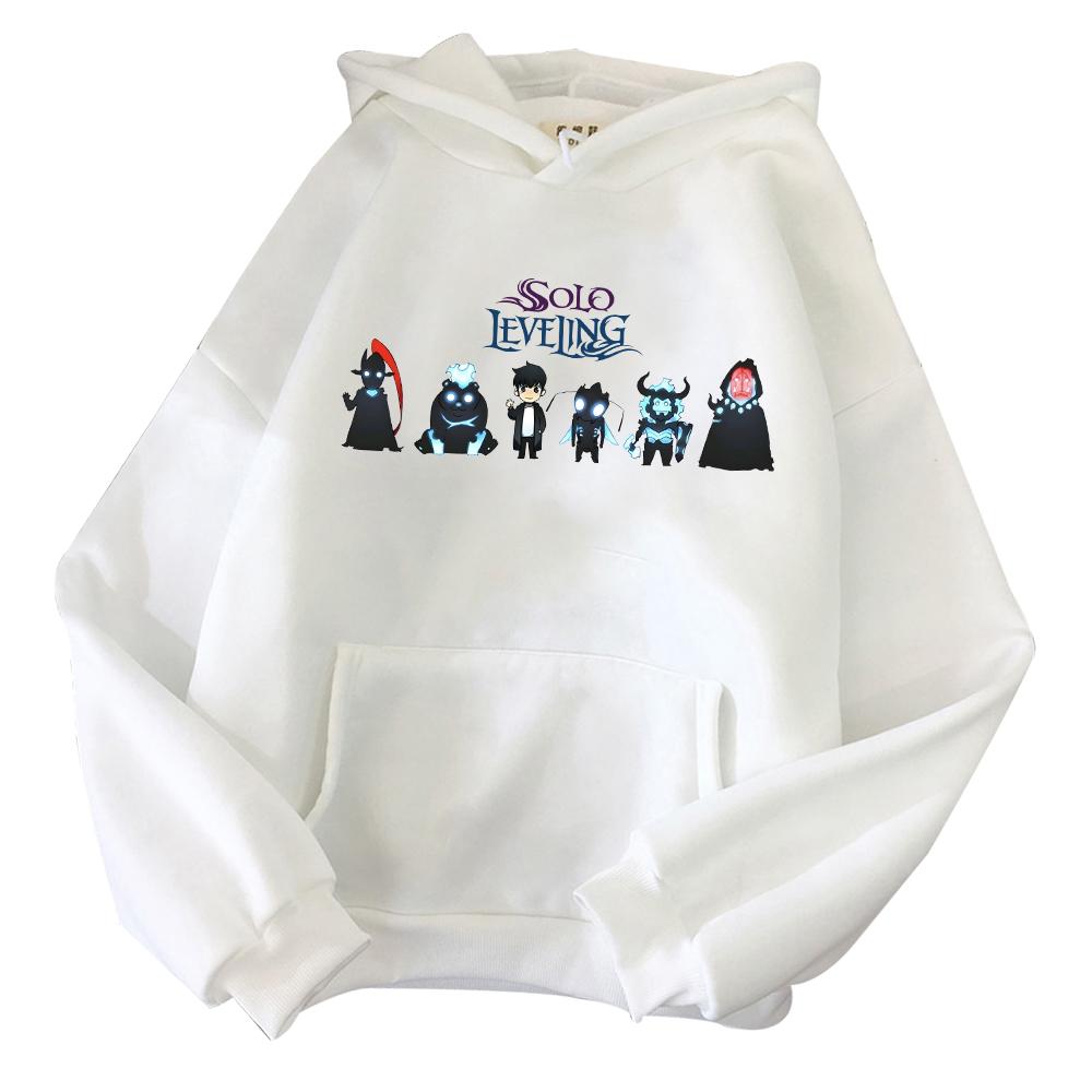 Hot Anime Solo Leveling Sung Jin-Woo Graphic Printed Hooded Men Women Prevalent Hoodies Manga Sweatshirt Harajuku Streetwear