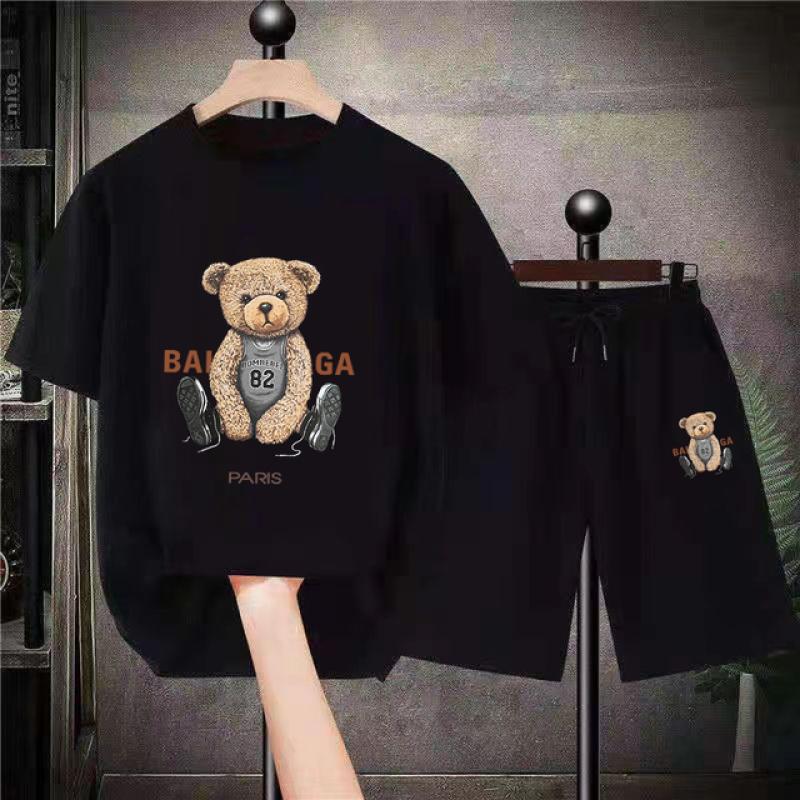 Комплект мужской одежды, футболка, шорты, аниме, цельный Саурон, футболка с принтом на спине, шорты, японская уличная хип-хоп, спортивная мужская одежда для отдыха