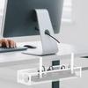 No Drilling Under Desk Wire Management Tray Space Saving Power Strip Cord Holder  Office
