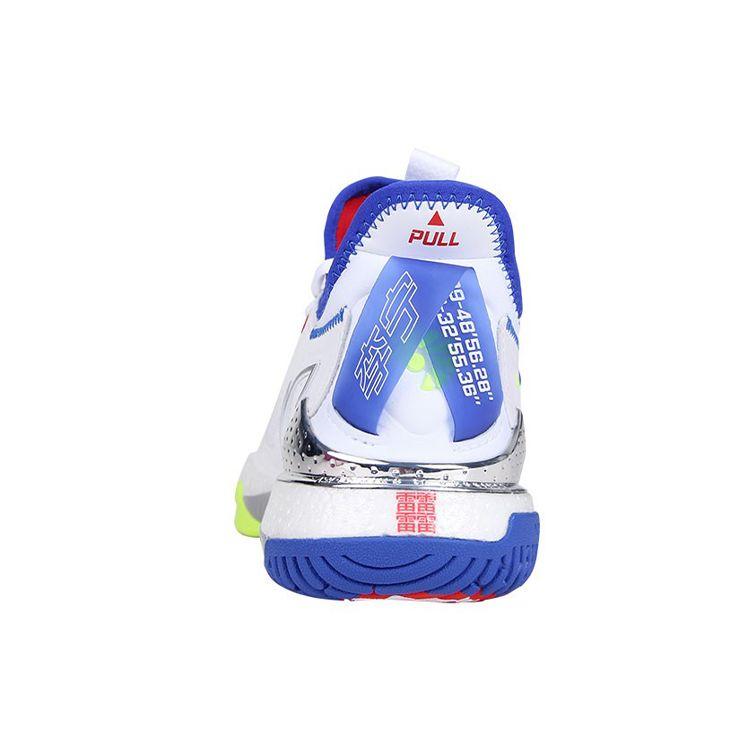 Li Ning Zhan Ji 3 Fabric Shock Absorbing Breathable Wear Resistant Non Slip Low Top Badminton Shoes Unisex Shoes White AYAS024-1