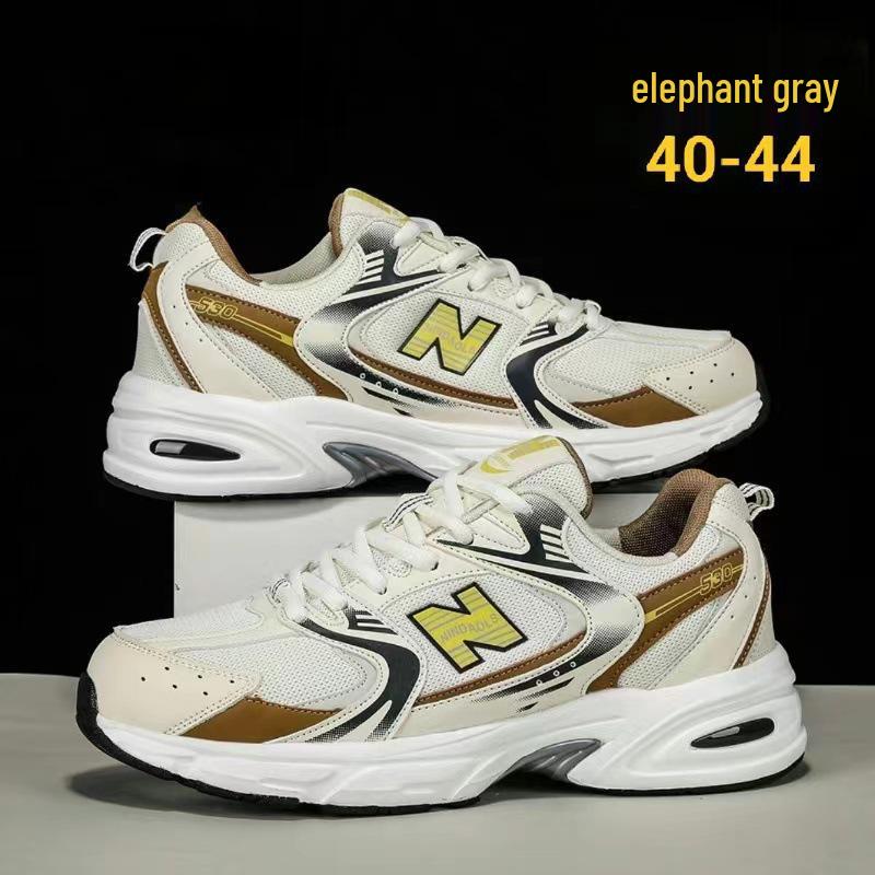 Универсальные кроссовки для папы: Модные дышащие кроссовки на толстой подошве с классическим логотипом N для мужчин и женщин