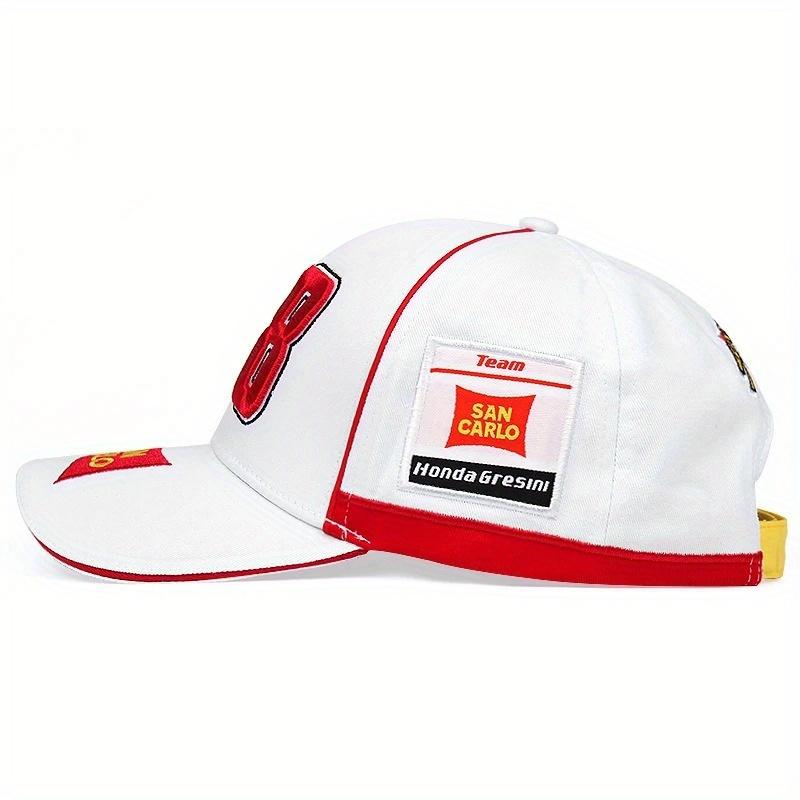 Fashion Number 58 Embroidered Baseball Cap Sunblock Visor for Outdoor Riding Fishing