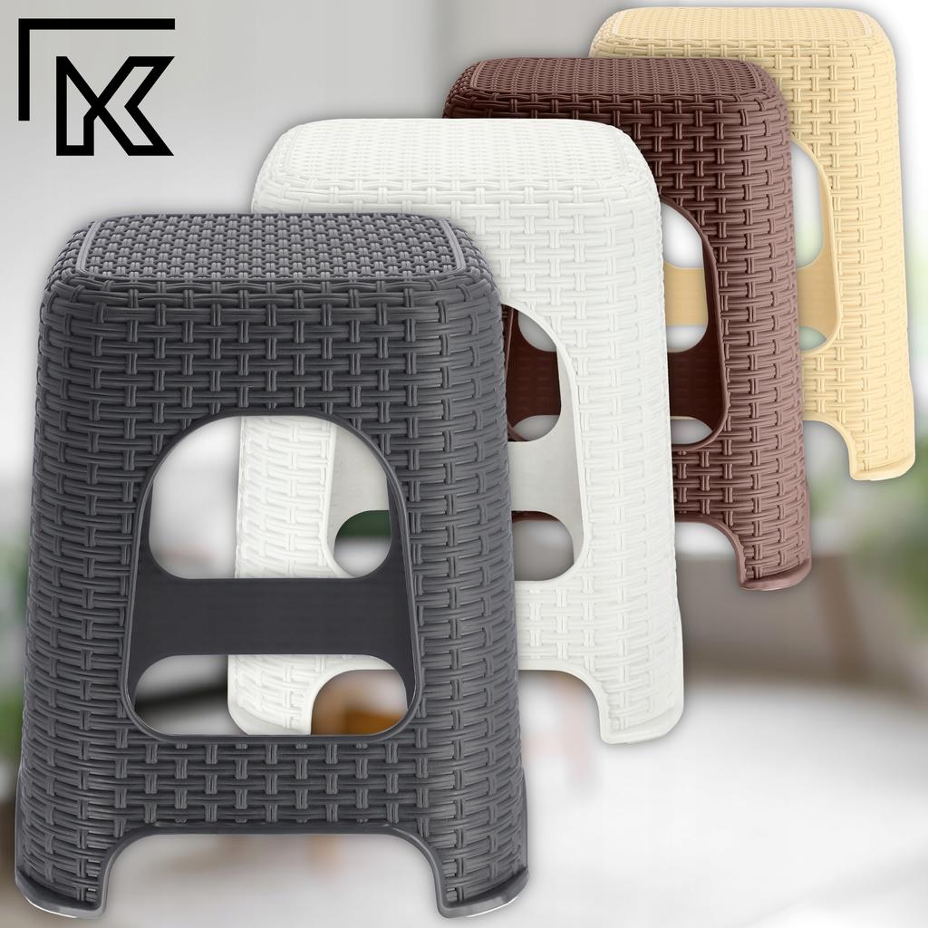 KADAX Taboret Stołek Kuchenny Krzesło Beżowy 120kg