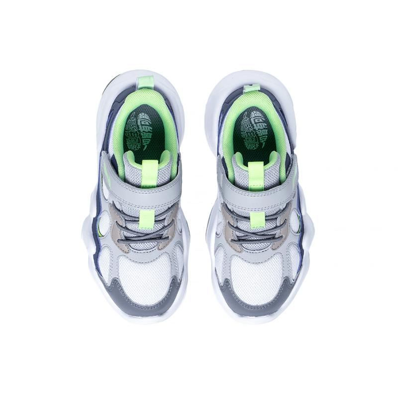 Кроссовки Li Ning Kids с нескользящей подошвой и износостойкостью, детские кроссовки белого, синего, серого цвета YKNT010-5