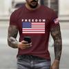 Fashionable Round Neck Short Sleeve Work Clothes Printed Tops For Mens Summer Tops