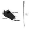 High Quality Black Whistle Referee Game Halter Whistle Outdoor Travel Hiking Whistle Suitable for Basketball Volleyball Games