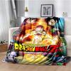 Japanese portable Dragon Cartoon Ball flannelette lightweight thin sheet sofa cover family office casual warm throw blanket.