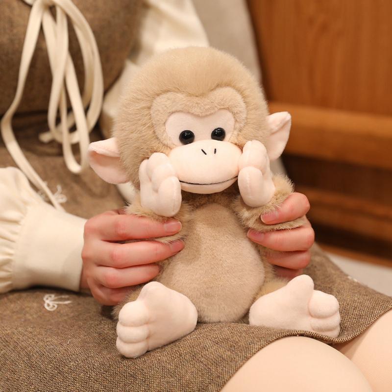 Famous Baby Panchi Plush Toy Cute Thumb Monkey And Red Orangutan Mom Soft Doll Stuffed Animal Plushies Lovely Gift