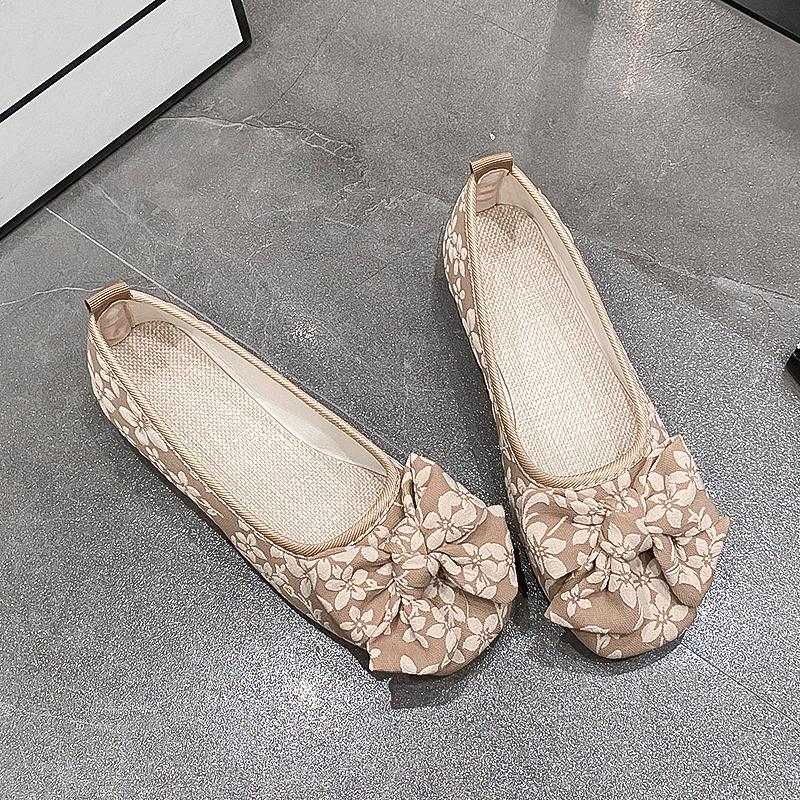 Модные женские туфли на плоской подошве с квадратным носком, туфли на плоской подошве для женщин, нескользящие мокасины с принтом бабочки, повседневные нескользящие туфли в стиле пэчворк