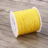 100M x 0.8mm нейлоновый китайский узел шнур Rattail макраме Шамбала нить нить желтый
