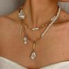 Baroque Pearl Irregular Chain Clavicle Necklace for Women