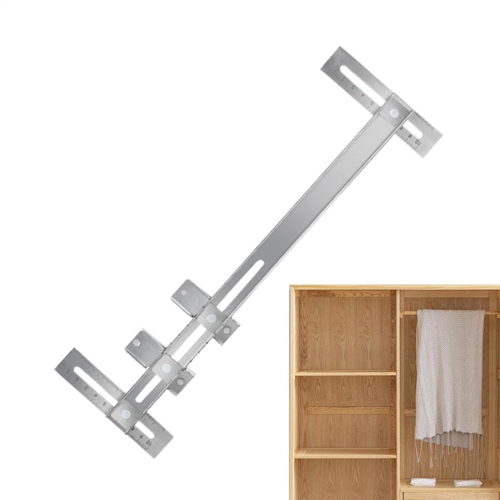 Линейка для установки шкафа Регулируемый шаблон Кондуктор Открыватель позиционирующих отверстий Для профессиональных плотников Энтузиастов Дверь