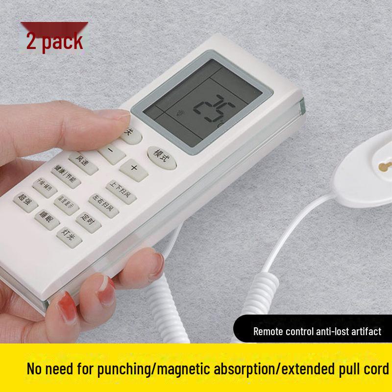 Настенный магнитный держатель пульта дистанционного управления с защитой от кражи и тросом, предотвращающим потерю