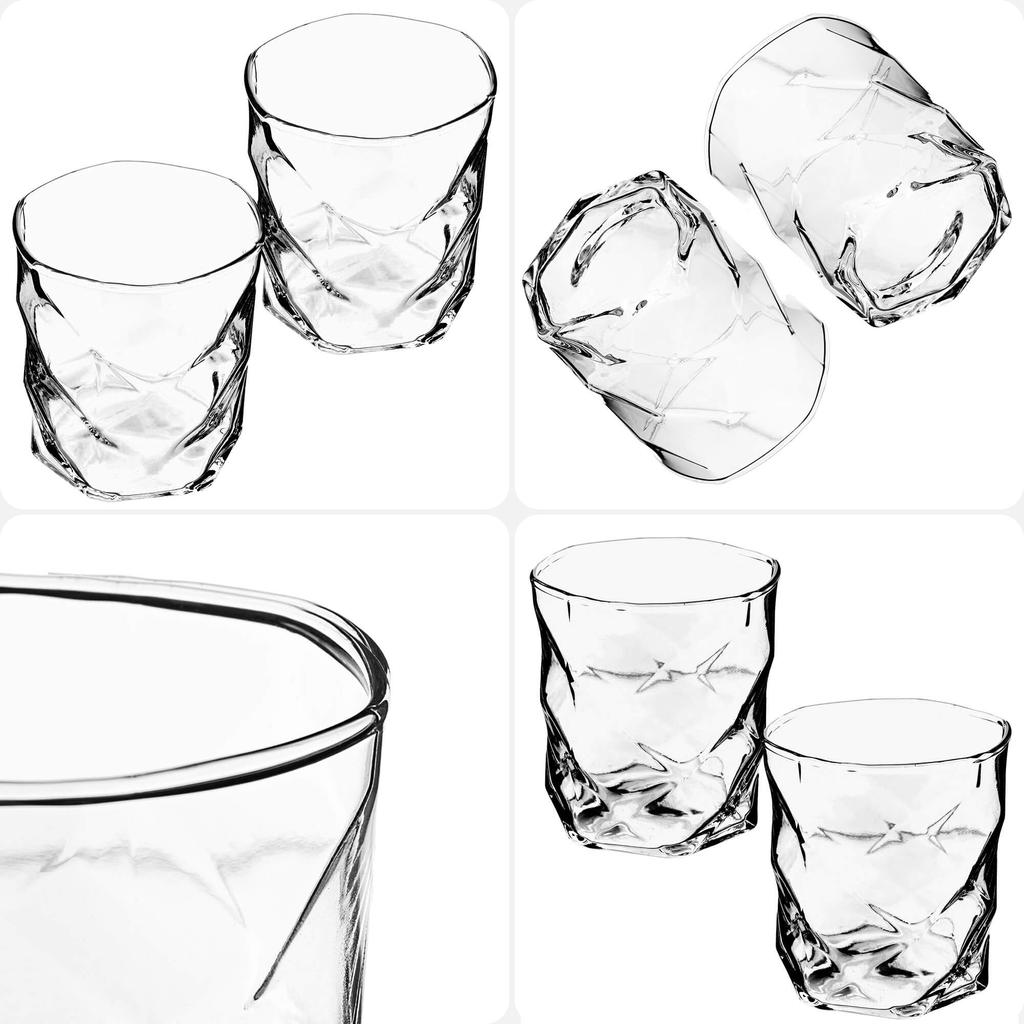KADAX Glass For Drinks And Beverages 330ml