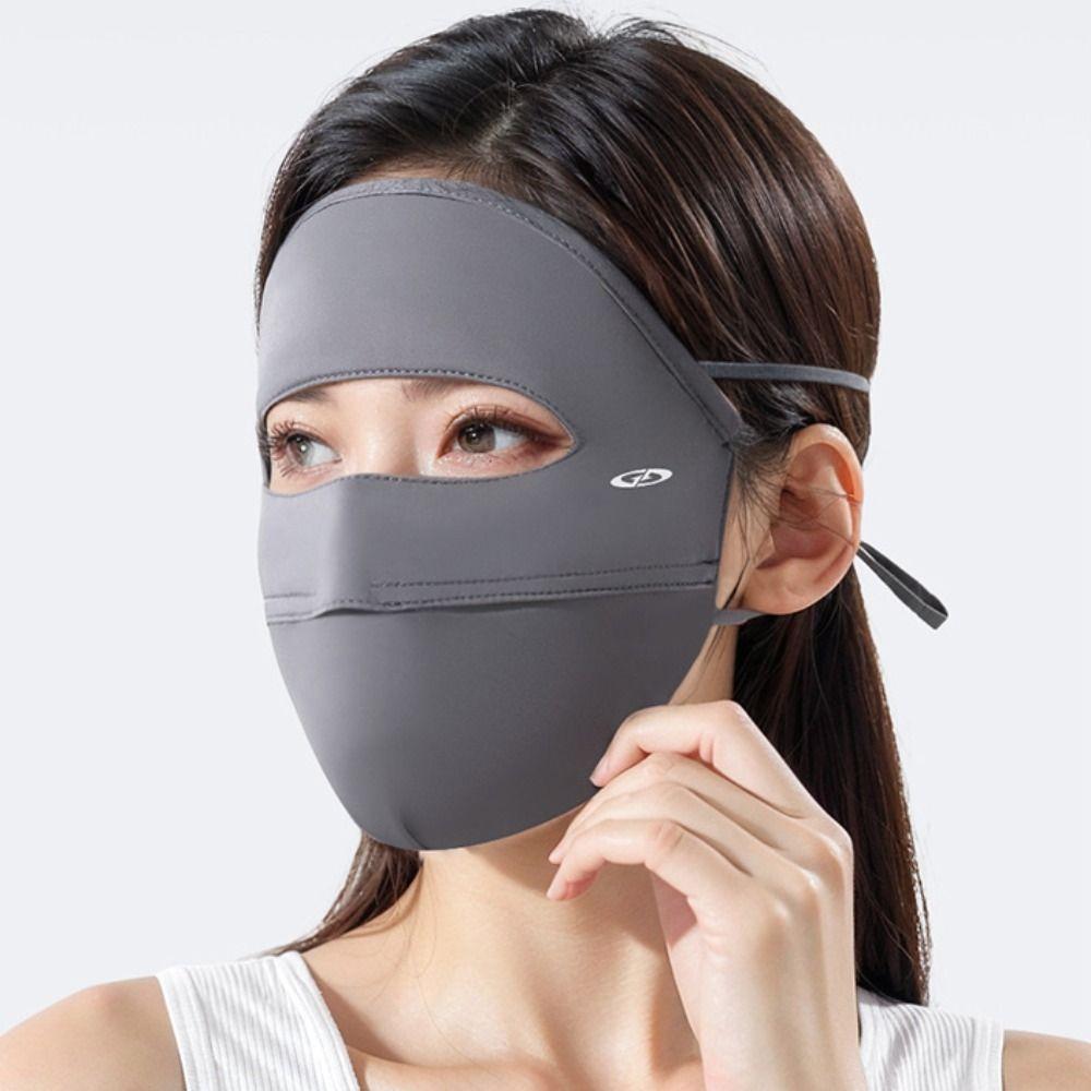 Summer Sunscreen Mask Sunscreen Face Scarf Face Gini Mask Elastic Face Cover  Riding