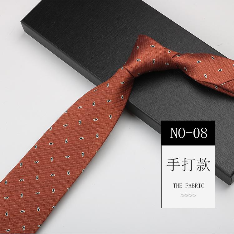 Деловой галстук мужской ручной работы, свадебный для жениха, для работы, банкетный, высококлассный узор, 8 см длиной