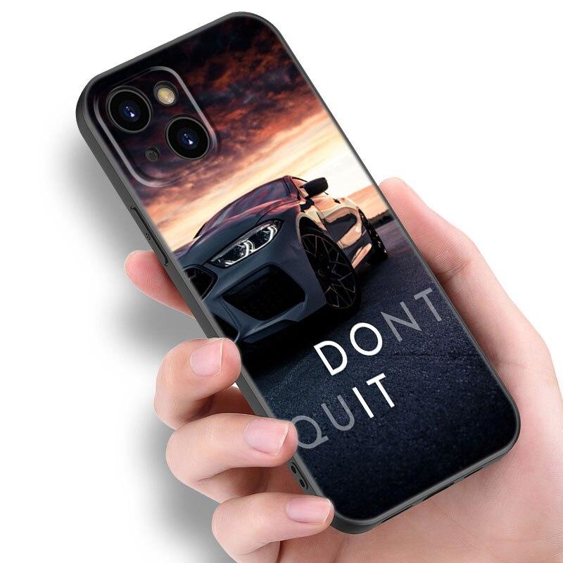 Cool Sports Car Man Phone Case For Apple iPhone 13 12 Mini 11 Pro XS Max XR X 8 7 6S 6 Plus SE 2022 2020 5S 5 Soft Black Cover