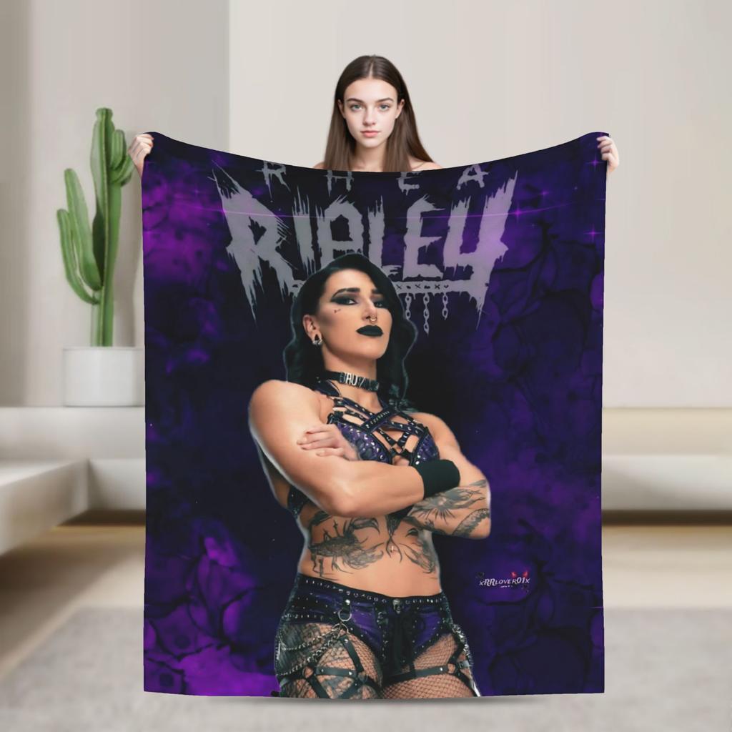 Rhea Ripley  Blanket Quality Warm Soft  Throw Blanket Winter Travel Office Home Decor Pattern Bedspread