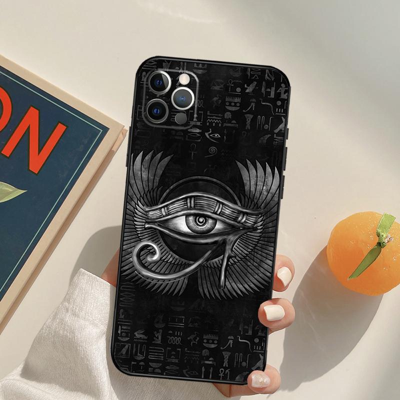 Священный Глаз Гора Египет Фреска Чехол для iPhone 14 15 16 Pro Max 11 12 13 Pro Max Mini XR 16 15 Plus 16e Чехол для телефона