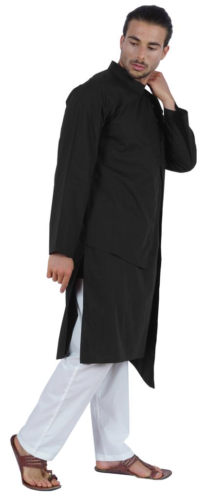 Atasi Индийский дизайнерский Курта для мужской вечерней одежды Однотонный цвет Этнический Длинный