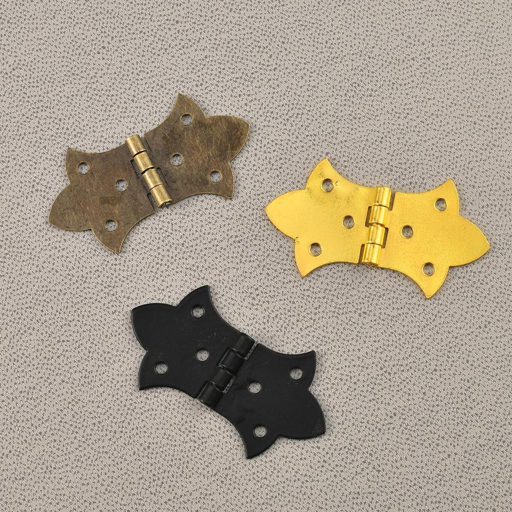 6 шт. Винтажные кронштейны для петель в виде бабочек - шкатулки для драгоценностей, проекты для поделок, кронштейны для петель для поделок, прочные металлические петли, декор в виде бабочек