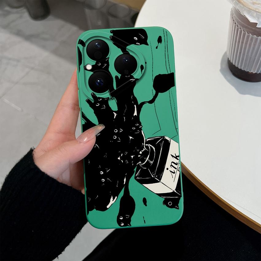 Красивый чехол для телефона с бабочками и цветами для Huawei Pura 80 Pro Plus Honor X7d X9d X20 V40, крышка из жидкого силикона, противоскользящая оболочка для Huawei Capa