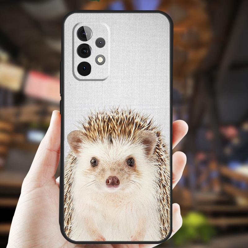 Animal Hedgehog Case For Samsung Galaxy A05 A06 A22 A53 A33 A26 A16 A56 A36 A32 A52 A54 A34 A14 A55 A15 A35