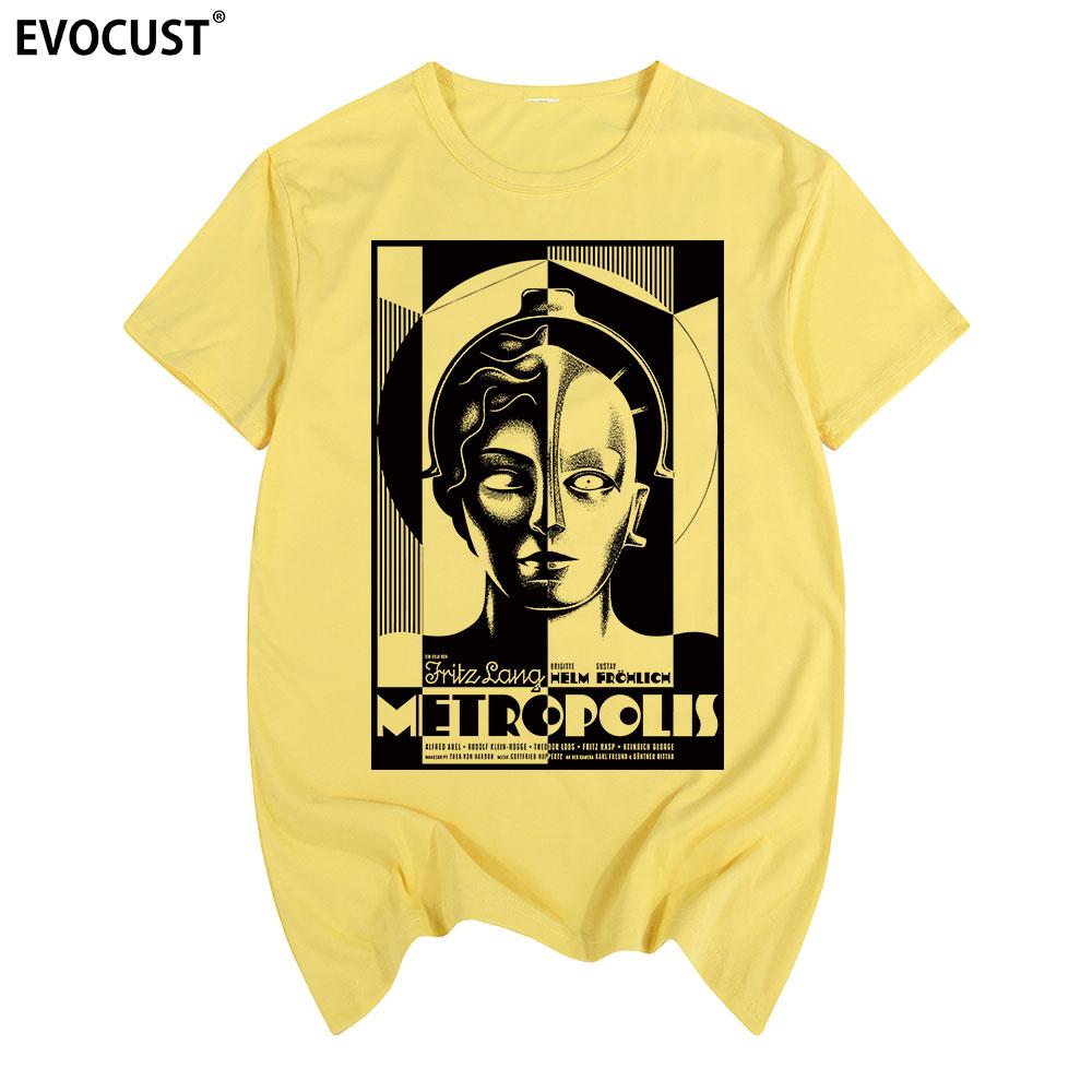 Футболка Metropolis Хлопок Мужская футболка Новая Футболка Женская унисекс Мода