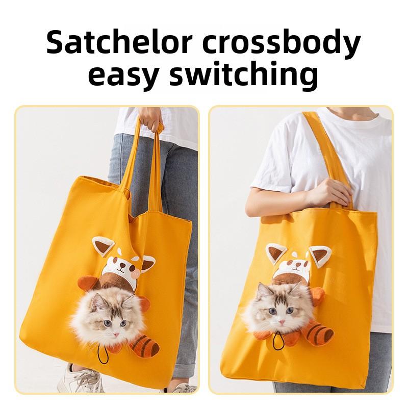 Сумка для домашних животных All Seasons Go Out Cat Probe Messenger Bag Dog Cute Animal Холщовая сумка Кошка Сумка-кошка Сумка