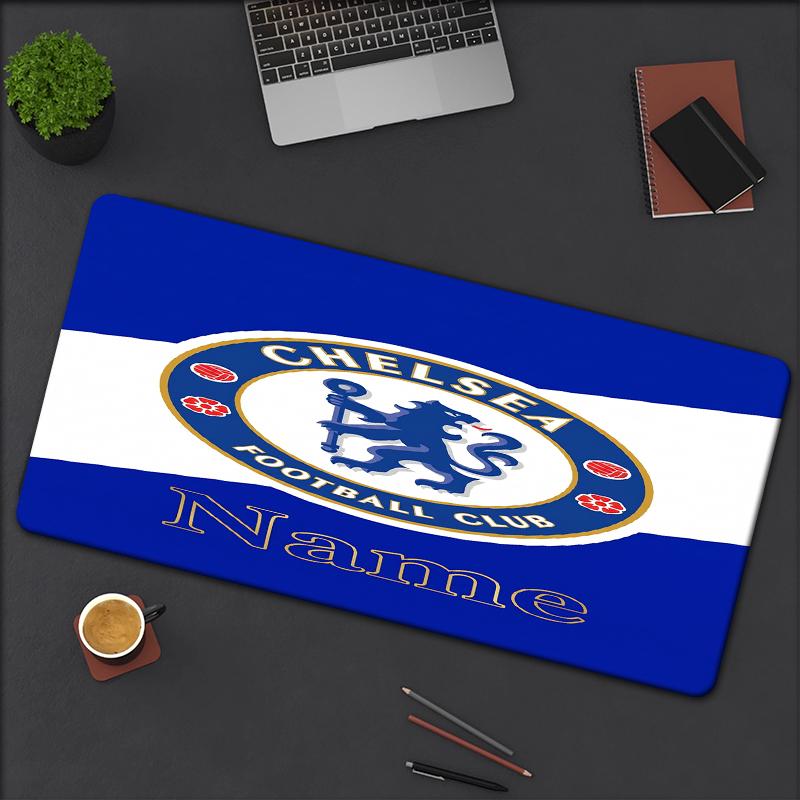 Custom Name Chelsea Football Club Theme Mouse Pad Non Slip Rubber Base Multifunctional Office Home Decor Perfect For Workspace Personalization