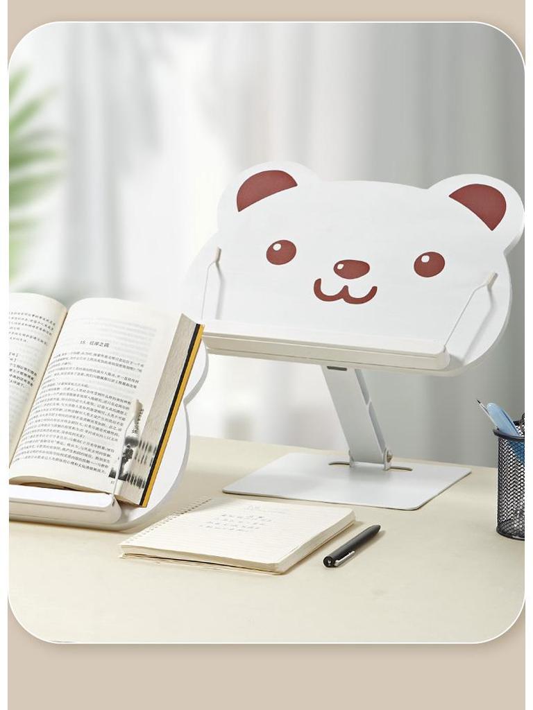 Little Bear Foldable Wooden Book Stand for Kids