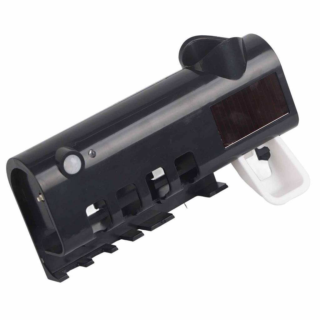 Toothbrush Holder Cleaner Wall Mounted Smart Safe UV Toothbrush Rack with Toothpaste Dispenser for