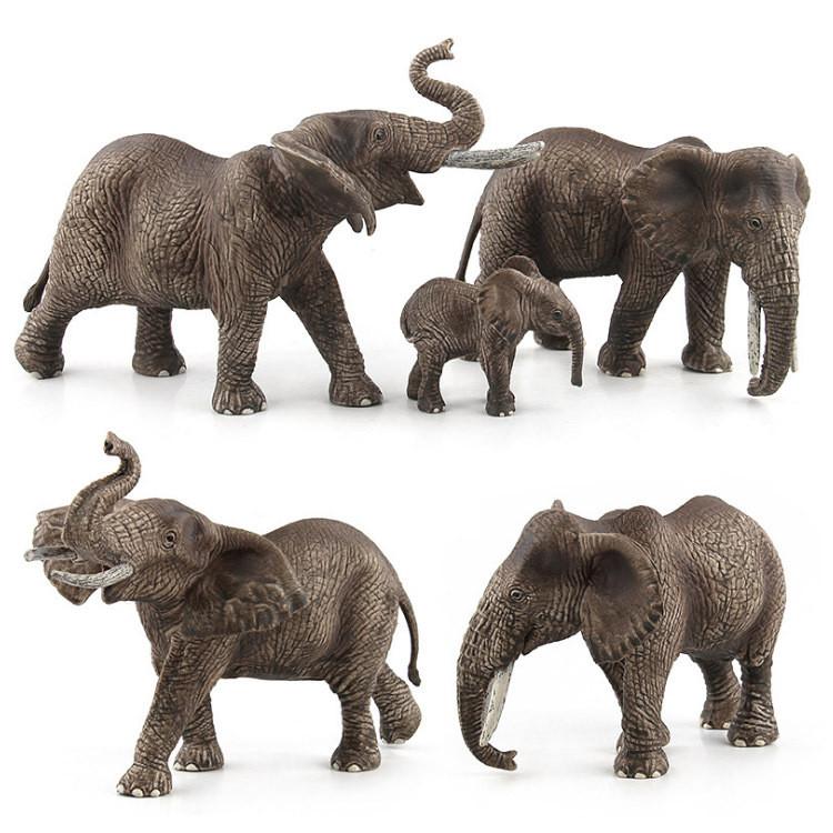 Realistic Zoo Animal Pvc Elephant Figures For Classroom Learning And Gift Giving