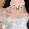 Santa Claus Christmas Plush Choker Christmas Tree Xmas Clavicle Chain  Jewelry Accessories