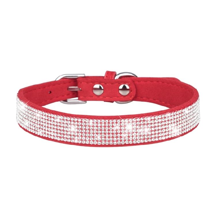 Sparkling Crystal-Diamond Adjustable Pet Collar for Puppy Small Medium Dogs Cats