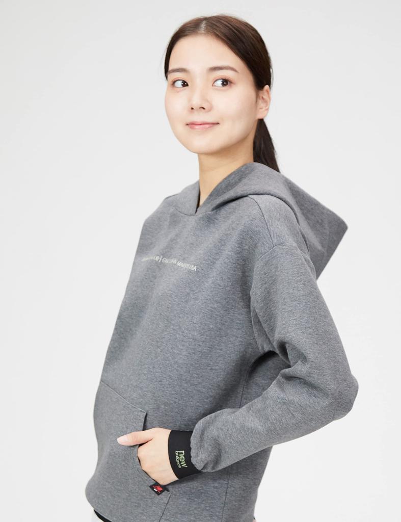 Толстовка с капюшоном для гольфа 0 [New Balance] (картон трикотаж/стрейч) / Женский / 012-2262505 023_Серый [S]